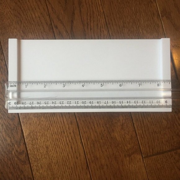 6 Small Shelves White Set PVC Plastic Mini Wall Decor Shelf Lot for Keys Phone - Picture 10 of 12